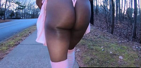  My Horny Step Dad Made Me Ride His Dick In The Woods, After A Fight With My Mother, Hot Ebony Step Daughter Msnovember Hardcore Riding Step Dad On The Grass Outside on Sheisnovember